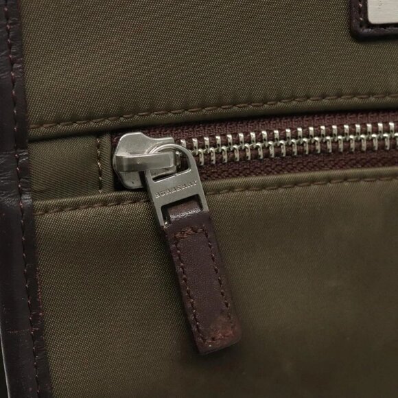 BURBERRY Shoulder Bag Nylon Khaki Auth ti2863 - Picture 12 of 16